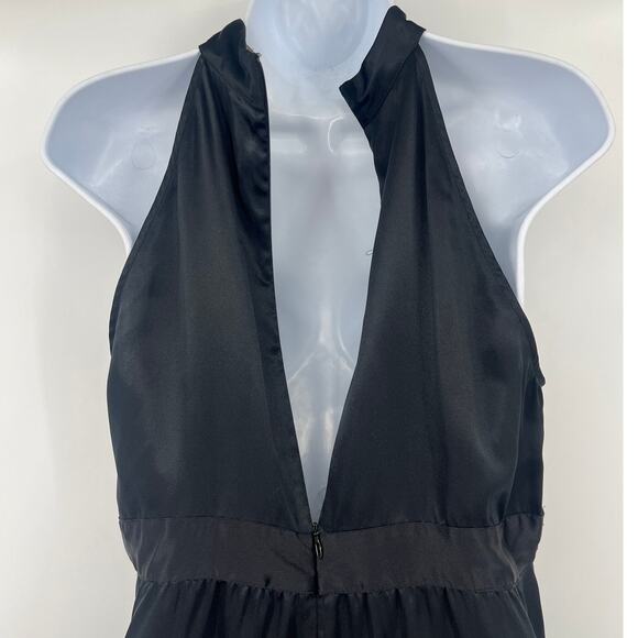 Michael Kors Babydoll Silk Halter Top 10 Beaded Old Money Mob Wife Holiday Y2K - Picture 9 of 12